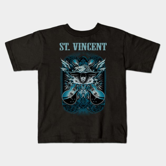 ST VINCENT BAND Kids T-Shirt by Angelic Cyberpunk